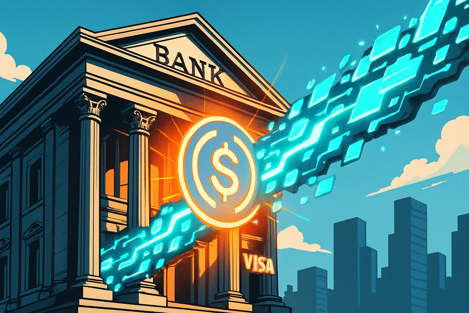 Visa ra mắt giải pháp thanh toán tiền tệ ổn định USDC tại Hoa Kỳ và hai ngân hàng đã hợp tác để phá vỡ khoảng trống cuối tuần